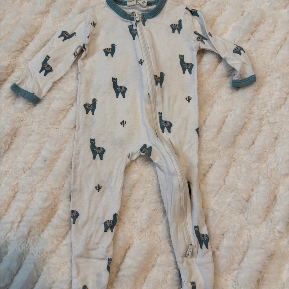 Kyte Blue Llama Print One Piece